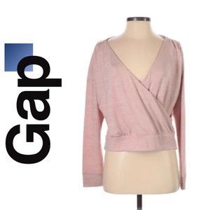 NEW GAP * FAUX WRAP PULLOVER XS